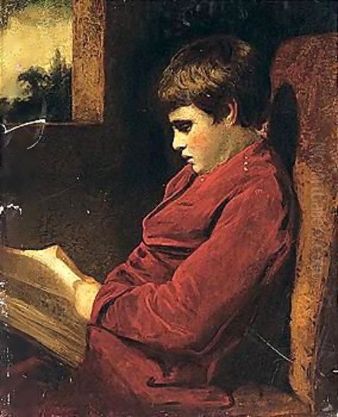 The Studious Boy Oil Painting by Sir Joshua Reynolds