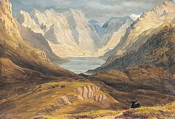 View Of Loch Coruisk, Isle Of Skye Oil Painting by William Turner