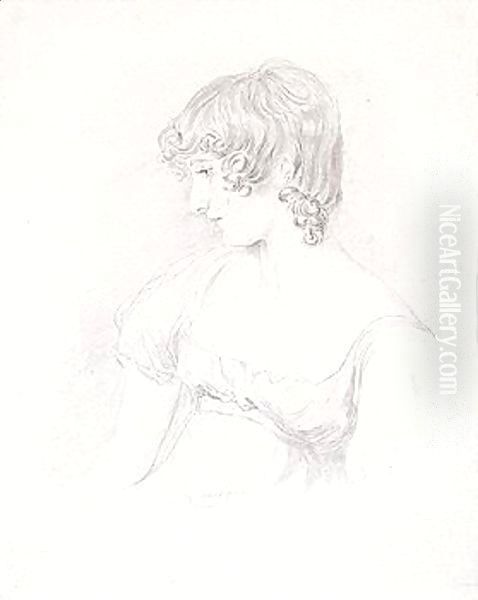 Portrait Study Of The Artist's Niece, Susan Bloxam Oil Painting by Sir Thomas Lawrence