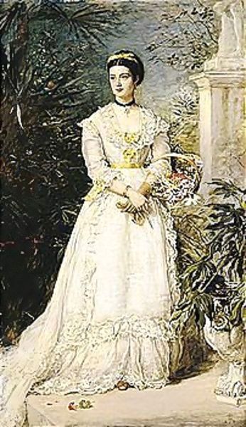 Amy, Marchioness Of Huntly Oil Painting by Sir John Everett Millais