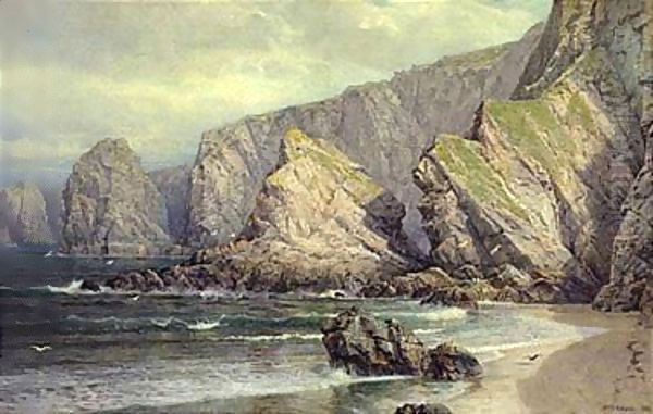 A view of Cornwall 1880 Oil Painting by William Trost Richards