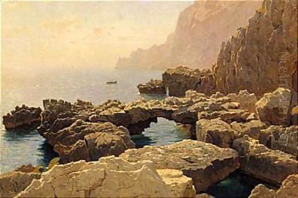 Capri coast Oil Painting by William Stanley Haseltine