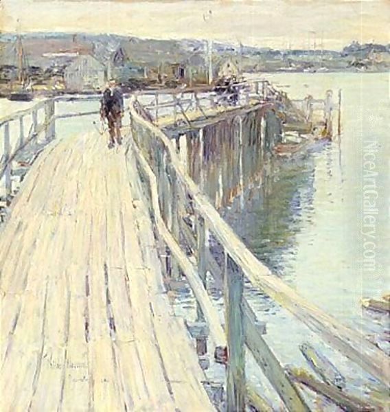 Gloucester 1894 Oil Painting by Frederick Childe Hassam