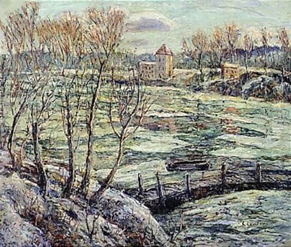 Early winter Oil Painting by Ernest Lawson