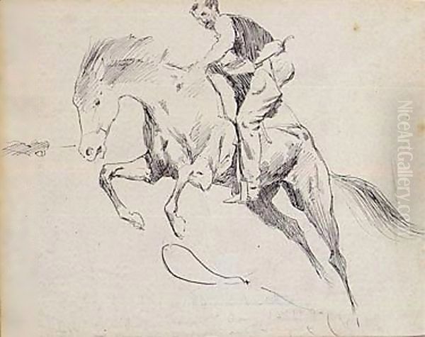 Sketch of Turn him loose, bill Oil Painting by Frederic Remington