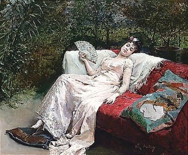 La Siesta (The Siesta) Oil Painting by Raimundo de Madrazo y Garreta