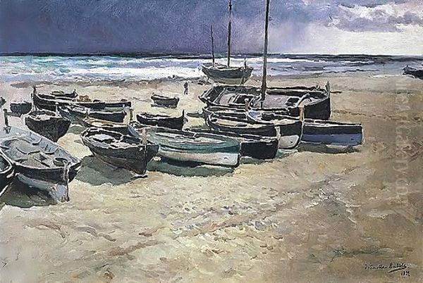 Dia De Tempestad, Valencia (Approaching Storm, Valencia) Oil Painting by Joaquin Sorolla Y Bastida