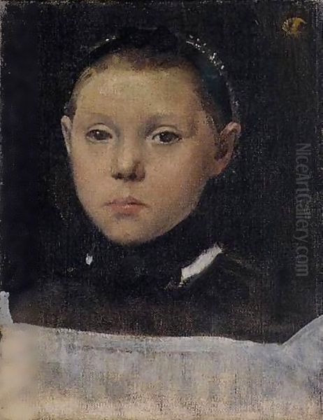 Portrait De Giulia Bellelli (Mme Mauri) Oil Painting by Edgar Degas