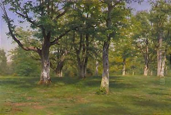 Foret De Fontainebleau Le Printemps Au Bois Oil Painting by Rosa Bonheur