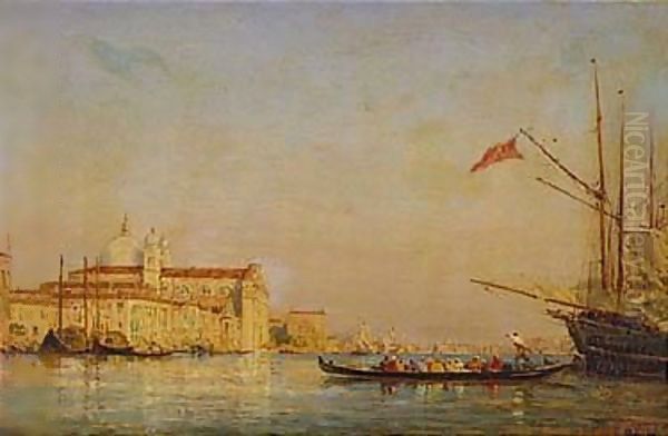 The Giudecca, Venice Oil Painting by Felix Ziem