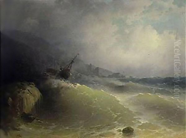 The Shipwreck 7 Oil Painting by Ivan Konstantinovich Aivazovsky