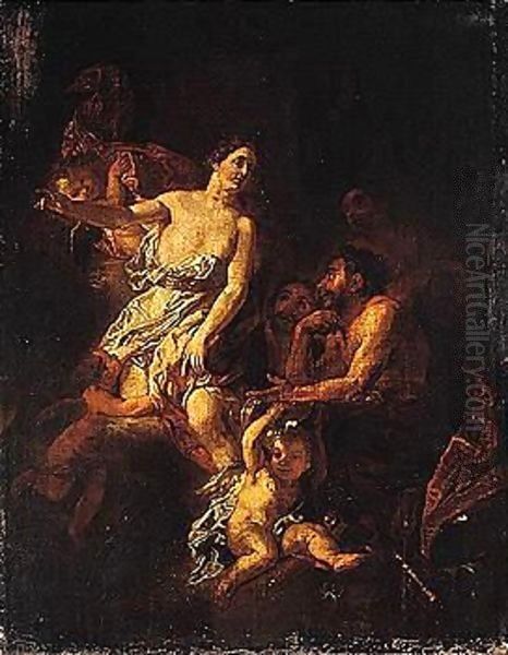 Venus appearing to vulcan Oil Painting by Gerard de Lairesse