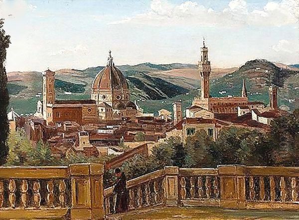 Prospect of the city of Florence Oil Painting by Italian School