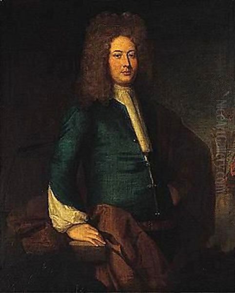 Portrait of a gentleman Oil Painting by Sir Godfrey Kneller