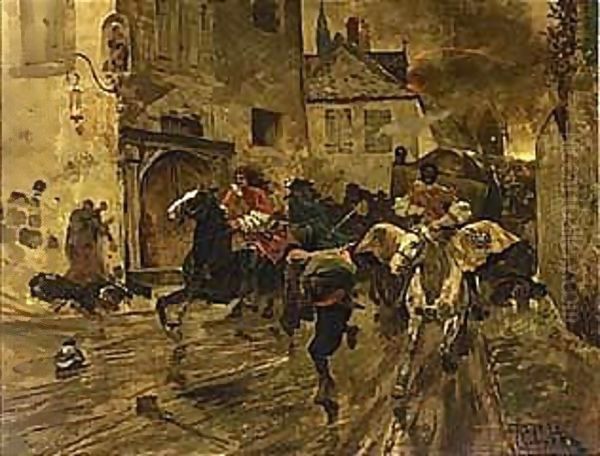 The Charge Oil Painting by Richard Caton Woodville