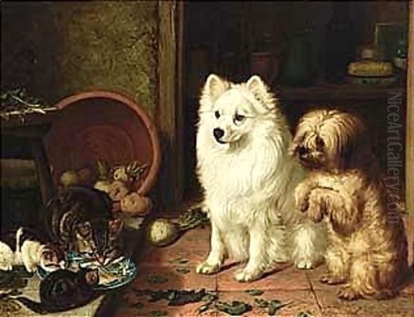 The Jealous Visitors Oil Painting by Horatio Henry Couldery