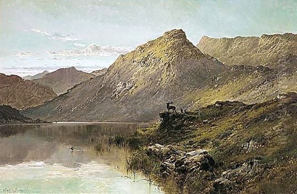 In The Wilds O' Aberdeen Oil Painting by Alfred de Breanski