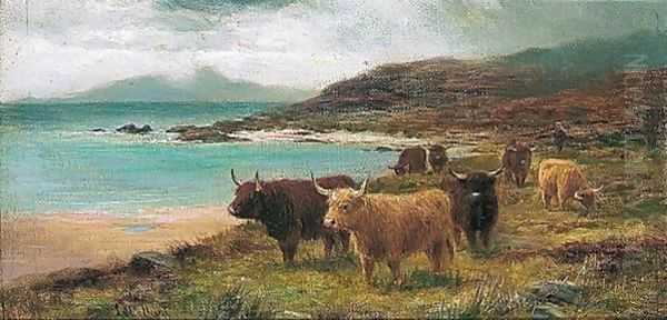 The Sands Of Morar Oil Painting by Louis Bosworth Hurt