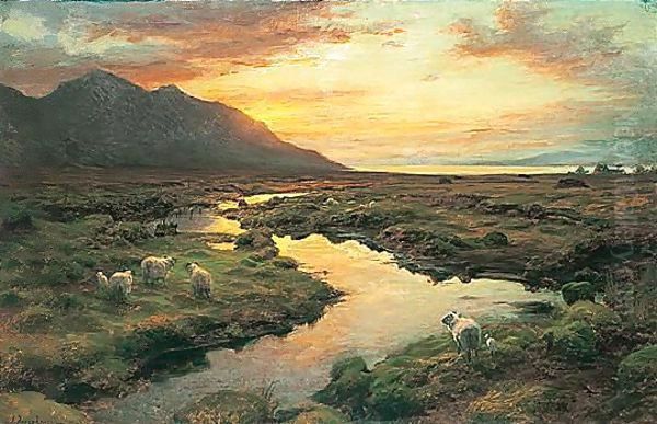 The Moss - Poolewe Oil Painting by Joseph Farquharson