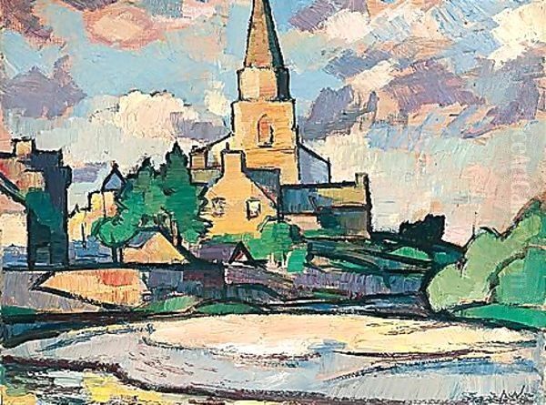 Comrie, 1916 Oil Painting by Samuel John Peploe