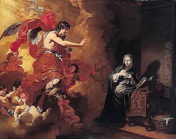 The Annunciation 2 Oil Painting by Gerard de Lairesse