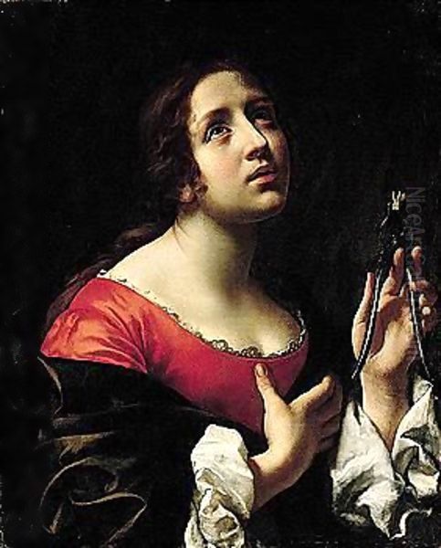 Saint Apollonia Oil Painting by Carlo Dolci