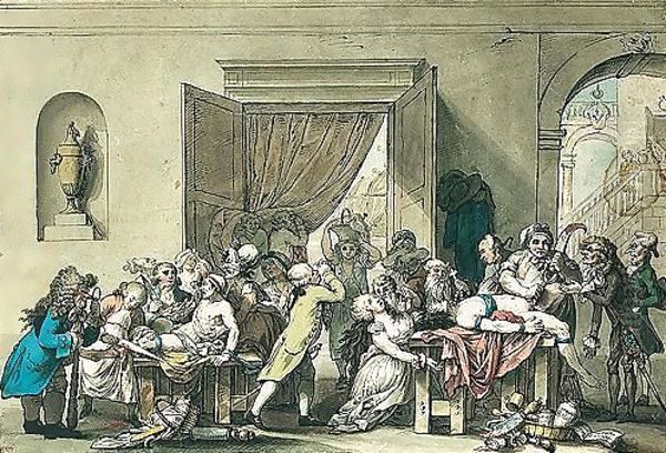 The Operating Theatre Oil Painting by Johann Heinrich Ramberg