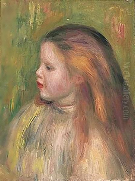 Portrait of a girl Oil Painting by Pierre Auguste Renoir