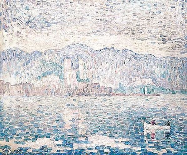 Antibes, temps gris Oil Painting by Paul Signac