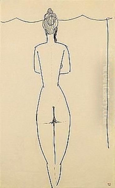 Female nude 2 Oil Painting by Amedeo Modigliani