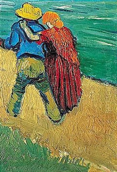 Eglogue En Provence - Un Couple D'Amoureux Oil Painting by Vincent Van Gogh