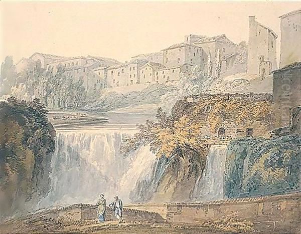 Falls Of The Anio At Tivoli Oil Painting by Joseph Mallord William Turner