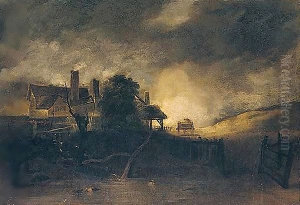 The Lime Kiln Oil Painting by John Crome