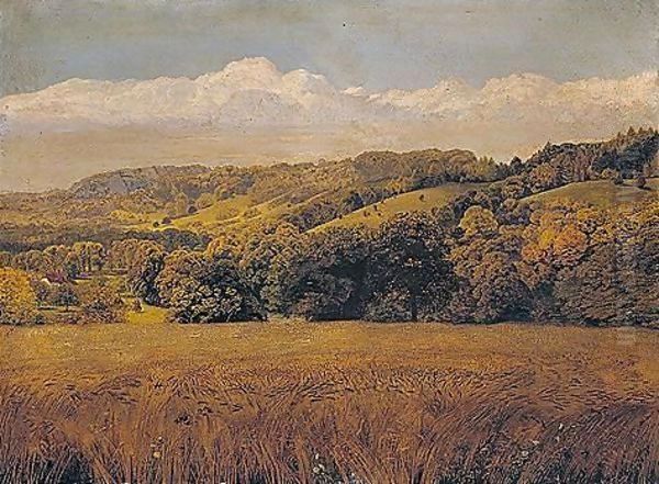 Norbury On The Mole Oil Painting by John Edward Brett