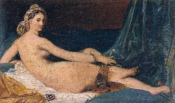 Odalisque Oil Painting by Jean Auguste Dominique Ingres