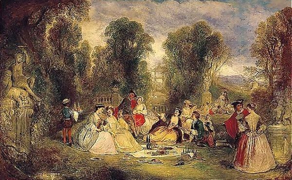 The Garden Party Oil Painting by Henry Andrews