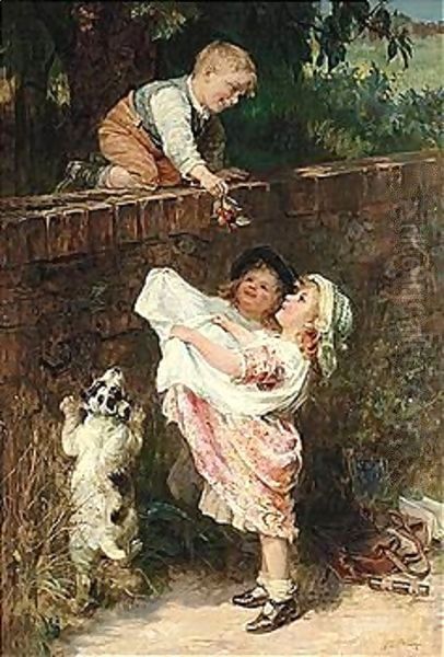 Cherry Pickers Oil Painting by Frederick Morgan