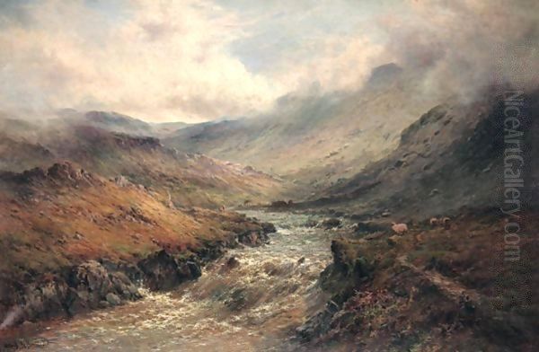 Glen Nevis Oil Painting by Alfred de Breanski