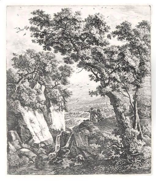 A Collection Of His Etchings Oil Painting by Anthonie Waterloo