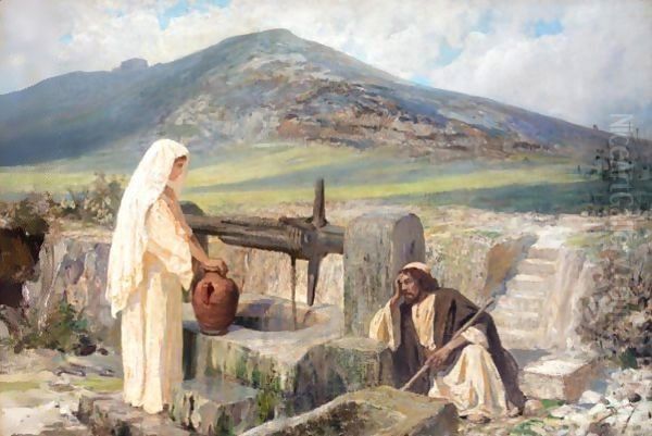 The Samaritan Woman Oil Painting by Vasily Polenov