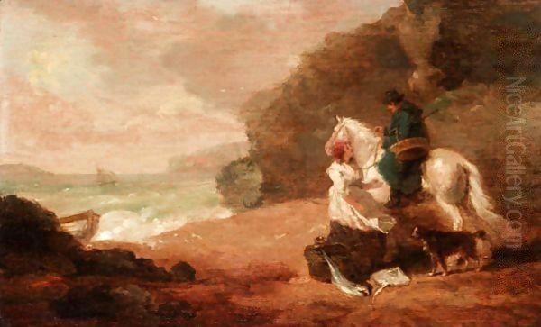 Selling The Catch Oil Painting by George Morland