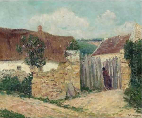 Maison Dans Le Village Oil Painting by Gustave Loiseau