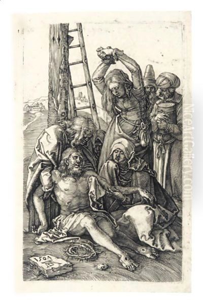 The Lamentation 2 Oil Painting by Albrecht Durer