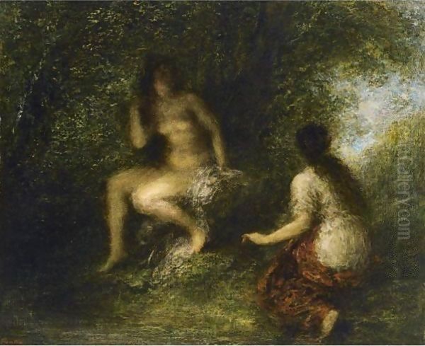 The Bathers Oil Painting by Ignace Henri Jean Fantin-Latour