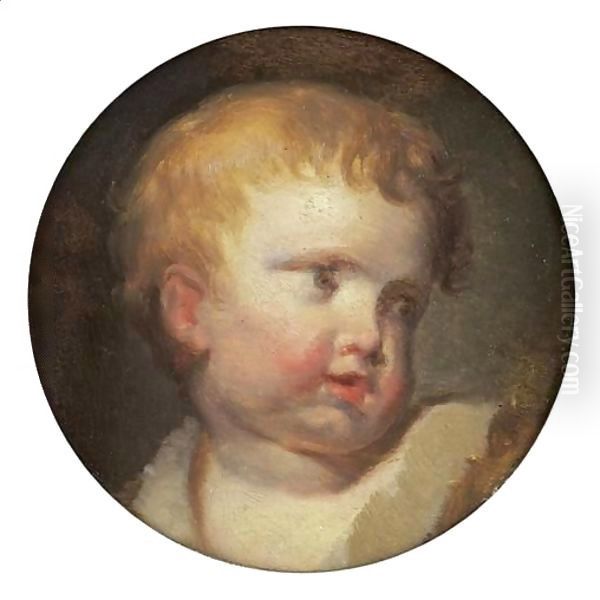 Head Of A Child Oil Painting by Jean Baptiste Greuze