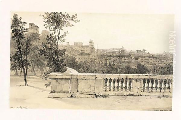 Views In Rome And Its Environs. London T. M'Lean, 1841 Oil Painting by Edward Lear