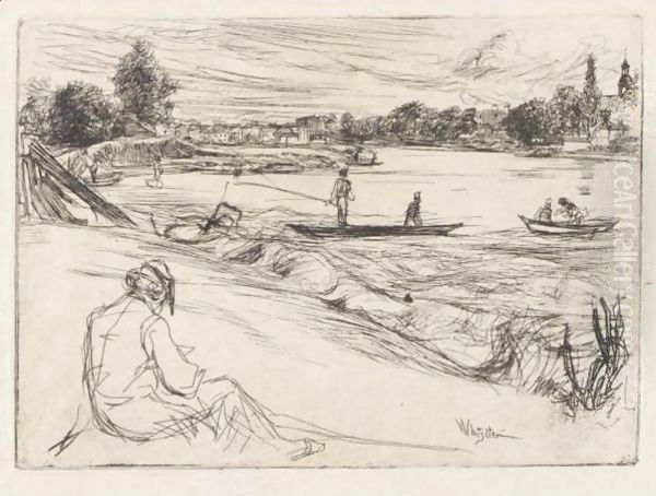 Sketching Oil Painting by James Abbott McNeill Whistler