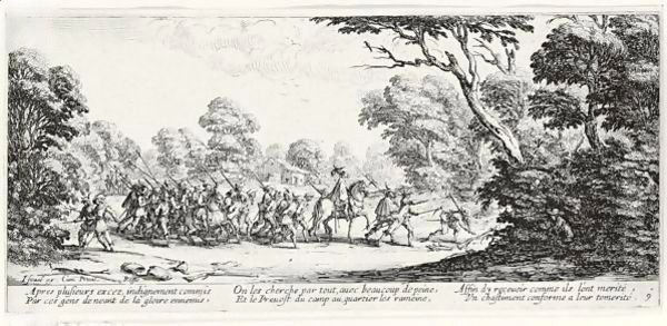 Les Grandes Miseres De La Guerre Oil Painting by Jacques Callot