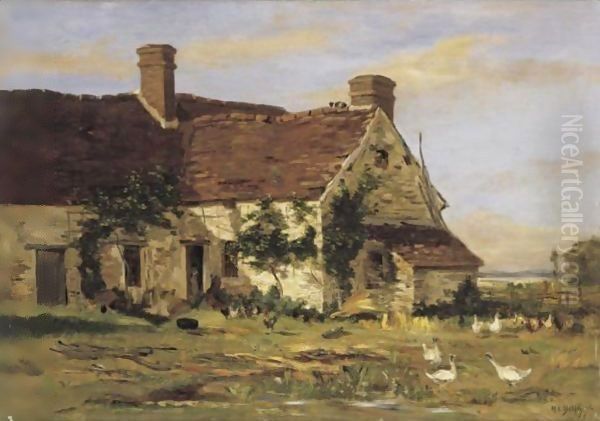 The Artist's Summer Home Oil Painting by Hippolyte Camille Delpy