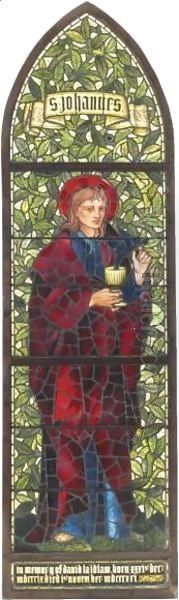 St. John The Evangelist Oil Painting by Sir Edward Coley Burne-Jones